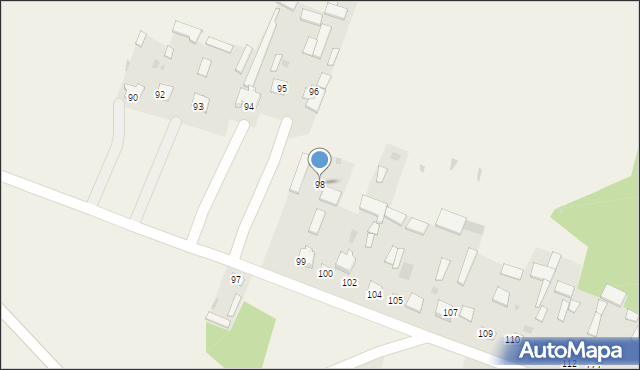 Chrząchówek, Chrząchówek, 98, mapa Chrząchówek