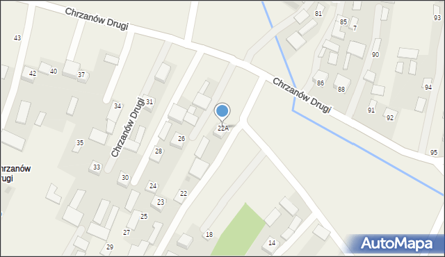 Chrzanów, Chrzanów Drugi, 22A, mapa Chrzanów