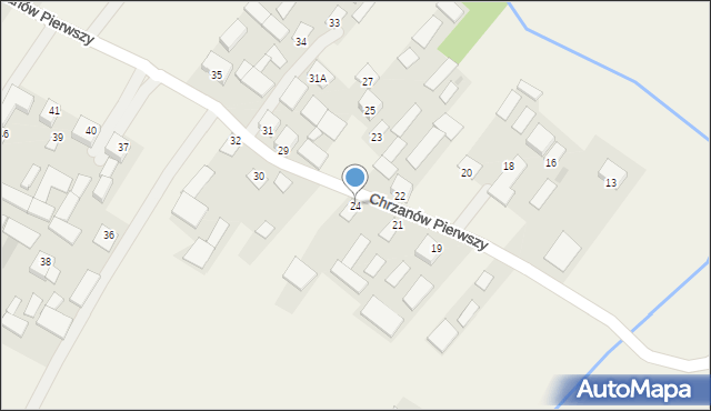 Chrzanów, Chrzanów Pierwszy, 24, mapa Chrzanów