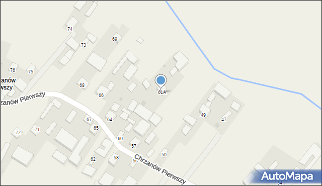 Chrzanów, Chrzanów Pierwszy, 61A, mapa Chrzanów