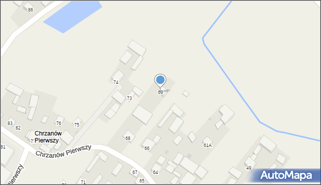 Chrzanów, Chrzanów Pierwszy, 69, mapa Chrzanów