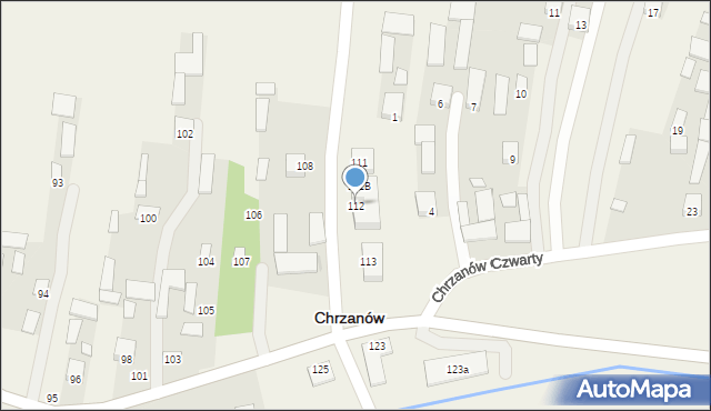 Chrzanów, Chrzanów Trzeci, 112, mapa Chrzanów