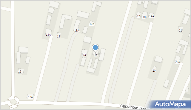 Chrzanów, Chrzanów Trzeci, 15, mapa Chrzanów