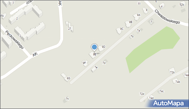 Chrzanów, Chwastowskiego Bolesława, 9E, mapa Chrzanów