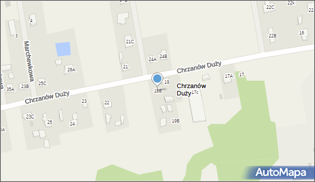 Chrzanów Duży, Chrzanów Duży, 18B, mapa Chrzanów Duży