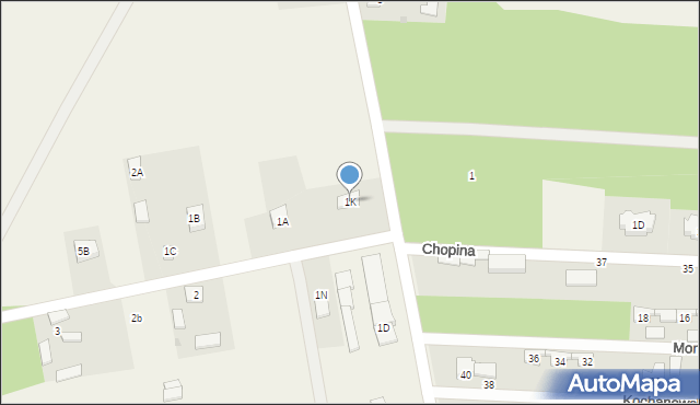 Chrzanów Duży, Chrzanów Duży, 1K, mapa Chrzanów Duży