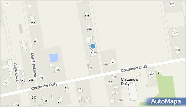 Chrzanów Duży, Chrzanów Duży, 21C, mapa Chrzanów Duży