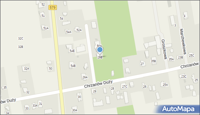 Chrzanów Duży, Chrzanów Duży, 29B, mapa Chrzanów Duży