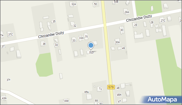 Chrzanów Duży, Chrzanów Duży, 31D, mapa Chrzanów Duży