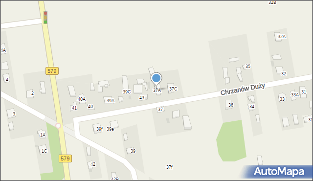 Chrzanów Duży, Chrzanów Duży, 37A, mapa Chrzanów Duży