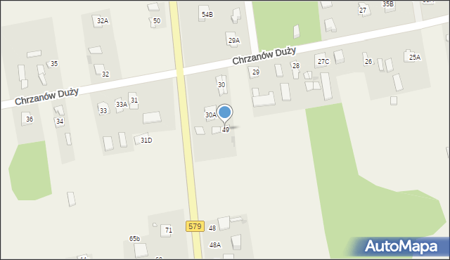 Chrzanów Duży, Chrzanów Duży, 49, mapa Chrzanów Duży
