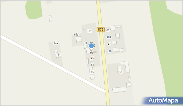 Chrzanów Duży, Chrzanów Duży, 59, mapa Chrzanów Duży