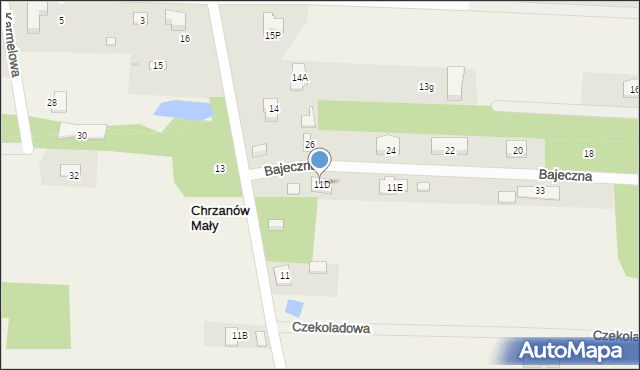 Chrzanów Mały, Chrzanów Mały, 11D, mapa Chrzanów Mały