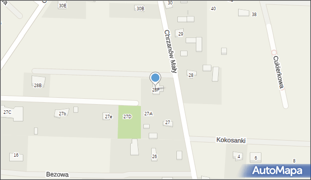 Chrzanów Mały, Chrzanów Mały, 28F, mapa Chrzanów Mały
