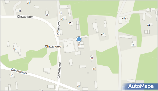 Chrzanowo, Chrzanowo, 32, mapa Chrzanowo