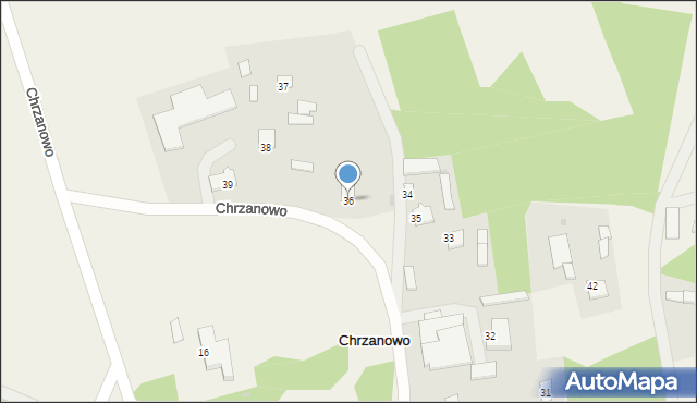 Chrzanowo, Chrzanowo, 36, mapa Chrzanowo