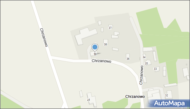 Chrzanowo, Chrzanowo, 39, mapa Chrzanowo