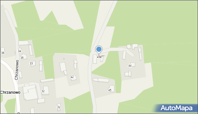 Chrzanowo, Chrzanowo, 43a, mapa Chrzanowo