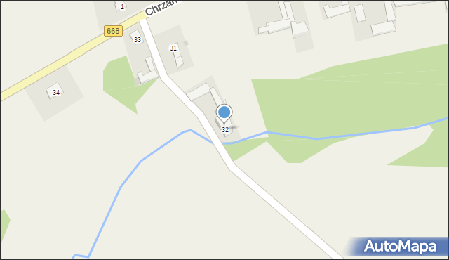 Chrzanowo, Chrzanowo, 32, mapa Chrzanowo