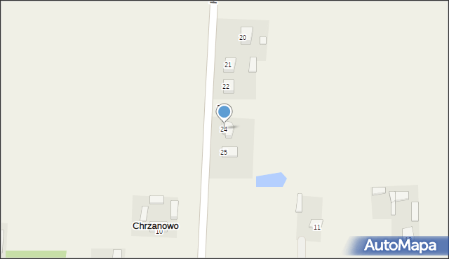 Chrzanowo, Chrzanowo, 24, mapa Chrzanowo