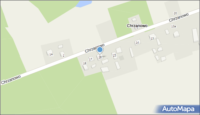 Chrzanowo, Chrzanowo, 16, mapa Chrzanowo