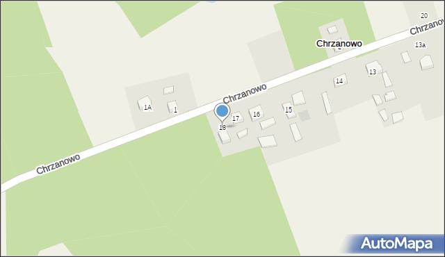 Chrzanowo, Chrzanowo, 18, mapa Chrzanowo