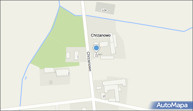 Chrzanowo, Chrzanowo, 11, mapa Chrzanowo