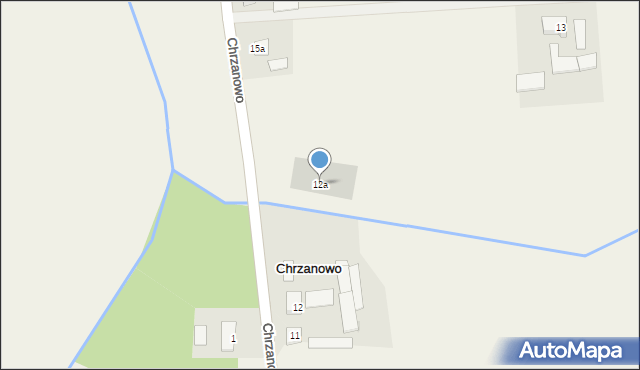 Chrzanowo, Chrzanowo, 12a, mapa Chrzanowo