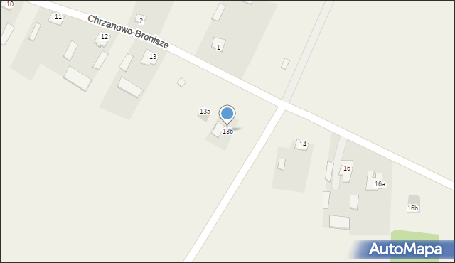 Chrzanowo-Bronisze, Chrzanowo-Bronisze, 13b, mapa Chrzanowo-Bronisze