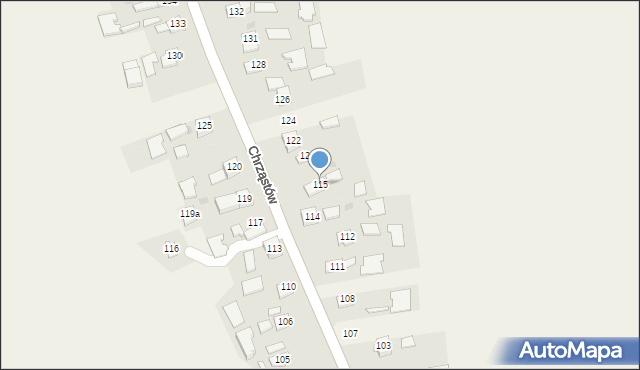 Chrząstów, Chrząstów, 115, mapa Chrząstów