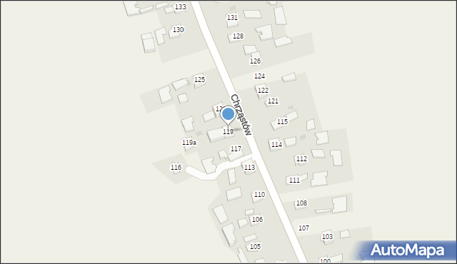 Chrząstów, Chrząstów, 119, mapa Chrząstów