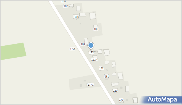 Chrząstów, Chrząstów, 183, mapa Chrząstów