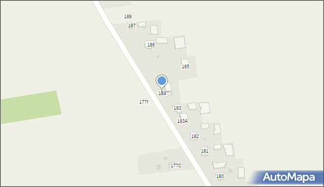 Chrząstów, Chrząstów, 184, mapa Chrząstów