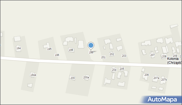 Chrząstów, Chrząstów, 199, mapa Chrząstów