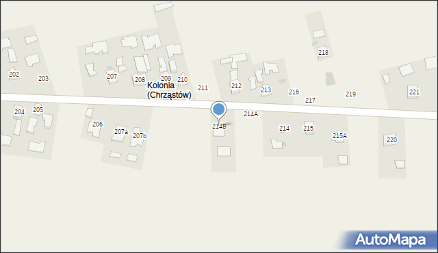 Chrząstów, Chrząstów, 214B, mapa Chrząstów
