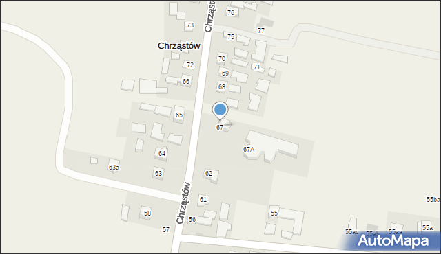 Chrząstów, Chrząstów, 67, mapa Chrząstów