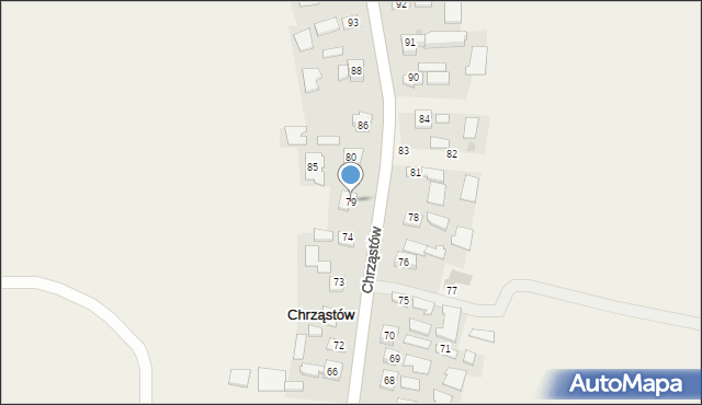 Chrząstów, Chrząstów, 79, mapa Chrząstów