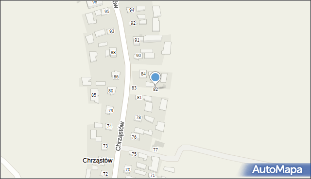 Chrząstów, Chrząstów, 82, mapa Chrząstów