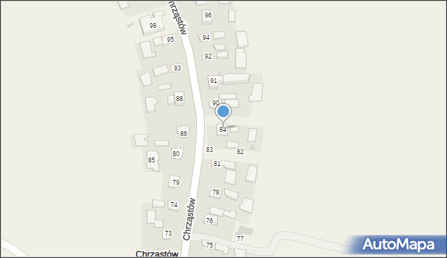 Chrząstów, Chrząstów, 84, mapa Chrząstów