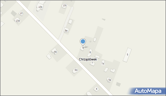 Chrząstów, Chrząstów, 9, mapa Chrząstów
