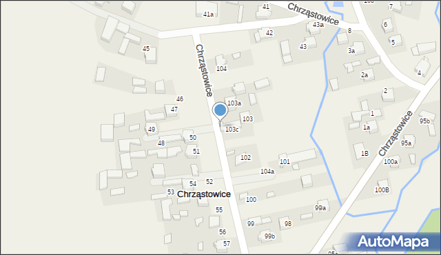 Chrząstowice, Chrząstowice, 105, mapa Chrząstowice