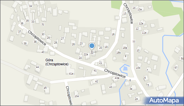 Chrząstowice, Chrząstowice, 22, mapa Chrząstowice