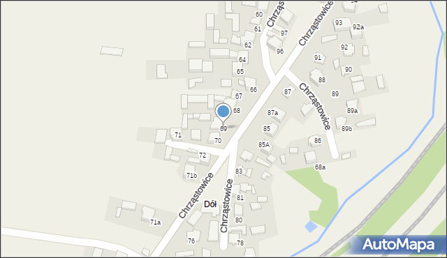 Chrząstowice, Chrząstowice, 69, mapa Chrząstowice