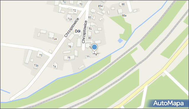 Chrząstowice, Chrząstowice, 77a, mapa Chrząstowice