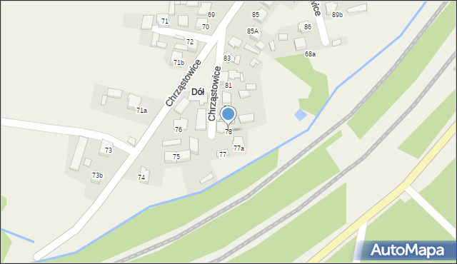 Chrząstowice, Chrząstowice, 78, mapa Chrząstowice