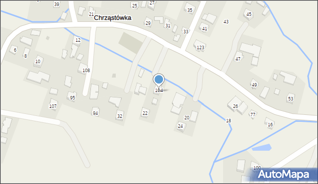 Chrząstówka, Chrząstówka, 104, mapa Chrząstówka