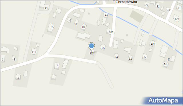 Chrząstówka, Chrząstówka, 107, mapa Chrząstówka