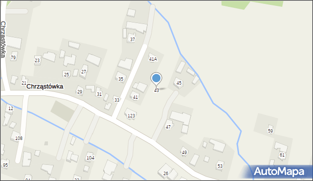 Chrząstówka, Chrząstówka, 43, mapa Chrząstówka