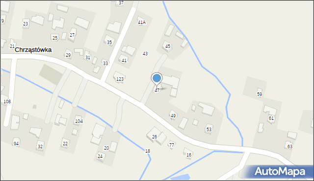 Chrząstówka, Chrząstówka, 47, mapa Chrząstówka