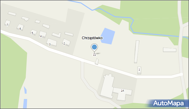 Chrząstówko, Chrząstówko, 11, mapa Chrząstówko